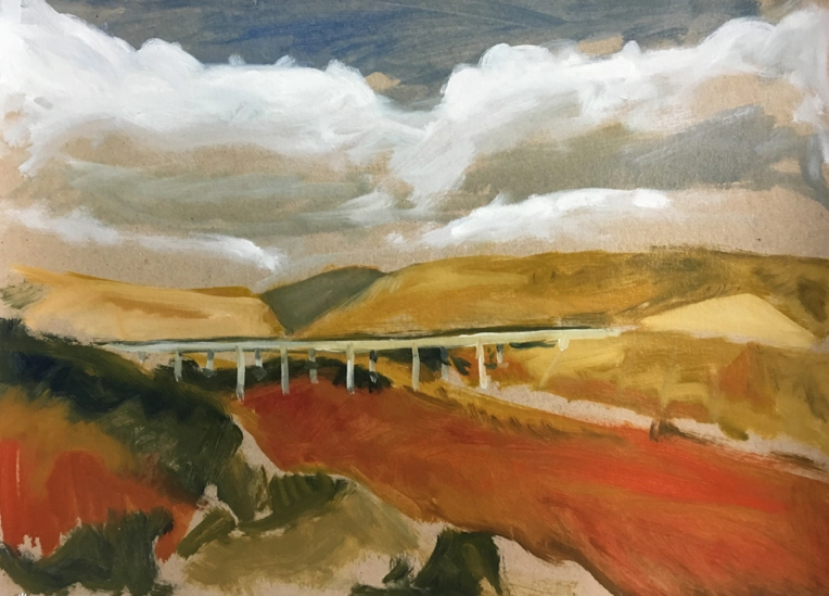 Teruel, óleo sobre cartón, 40 x 50 cm